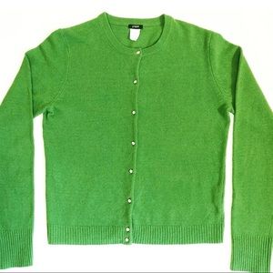 J. Crew Cardigan Medium Diamond Wool Cashmere